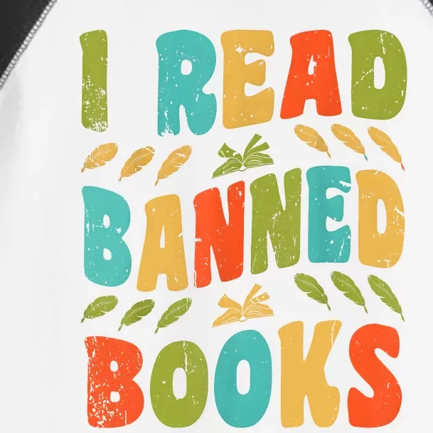 Funny Librarian Freedom Reader Grunge I Read Banned Books Toddler Fine Jersey T-Shirt