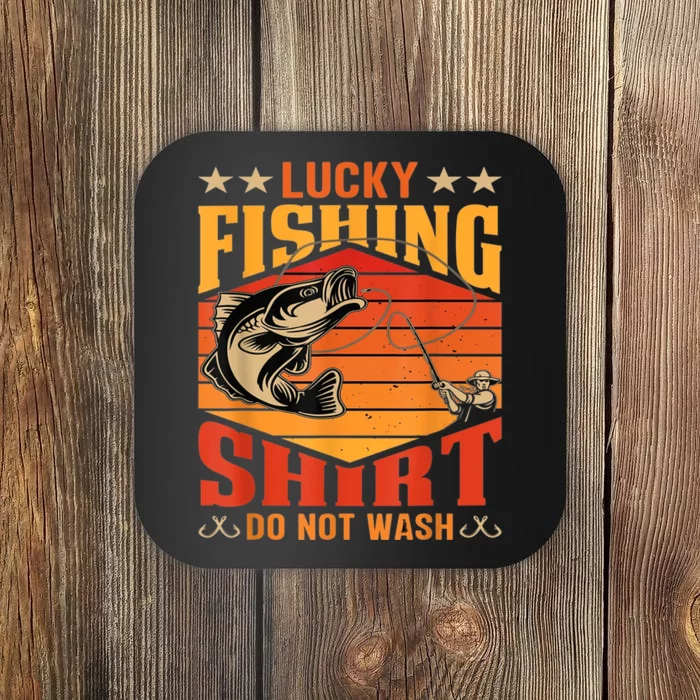 Funny Lucky Fishing Do Not Wash It Funny Fhishing Coaster