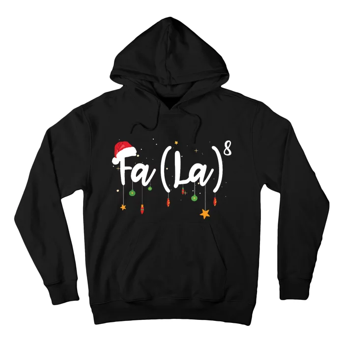 Fa La8 Funny Christmas Santa Fa La Math Hoodie