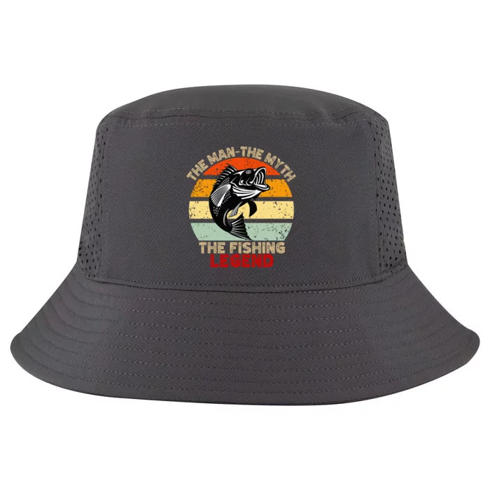 Fishing Legend Funny Freshwater Fish Lover Retirement Gift Cool Comfort Performance Bucket Hat