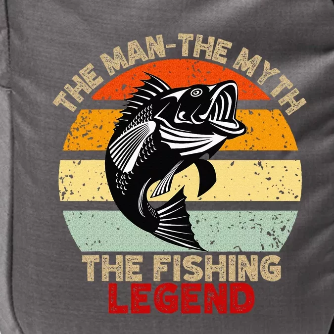 Fishing Legend Funny Freshwater Fish Lover Retirement Gift Impact Tech Backpack