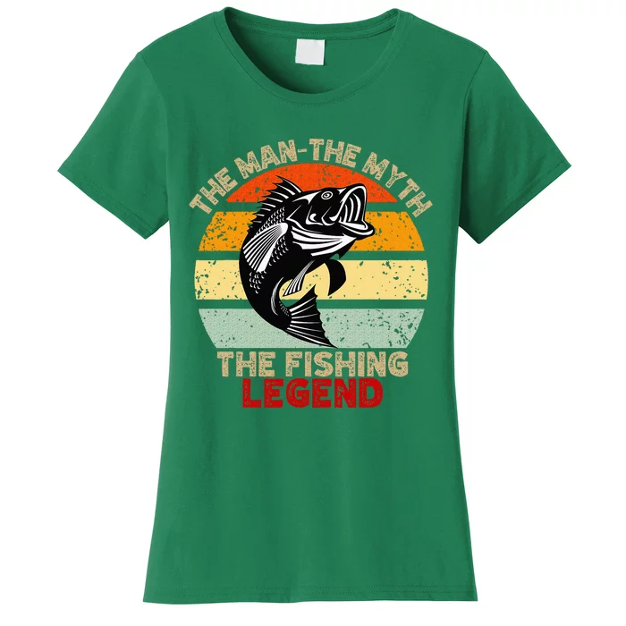 Fishing Legend Funny Freshwater Fish Lover Retirement Gift Women's T-Shirt