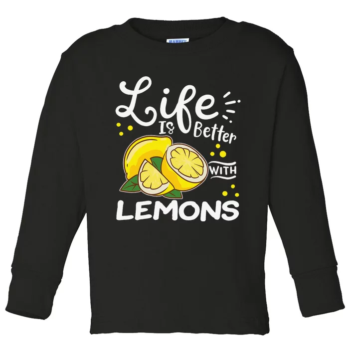 Funny Lemon Toddler Long Sleeve Shirt