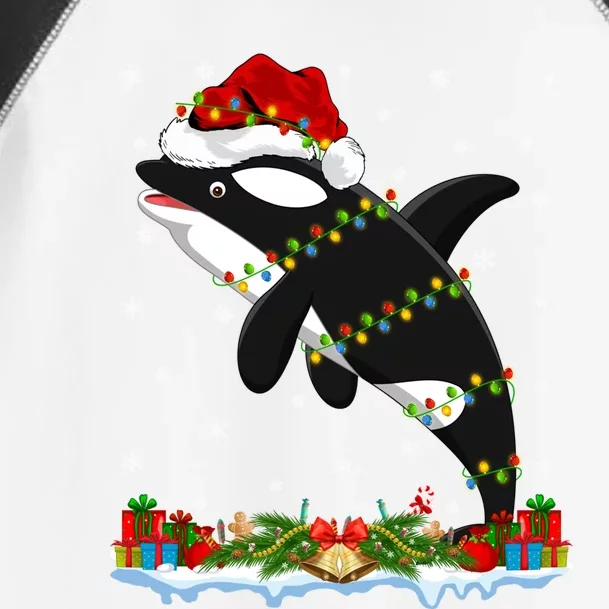 Fishing Lover Family Matching Santa Orca Fish Christmas Gift Toddler Fine Jersey T-Shirt