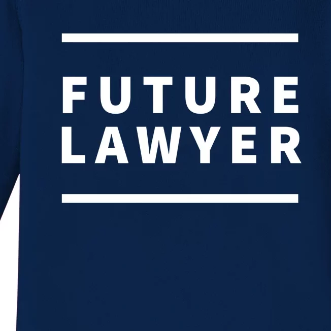 Future Lawyer Baby Long Sleeve Bodysuit