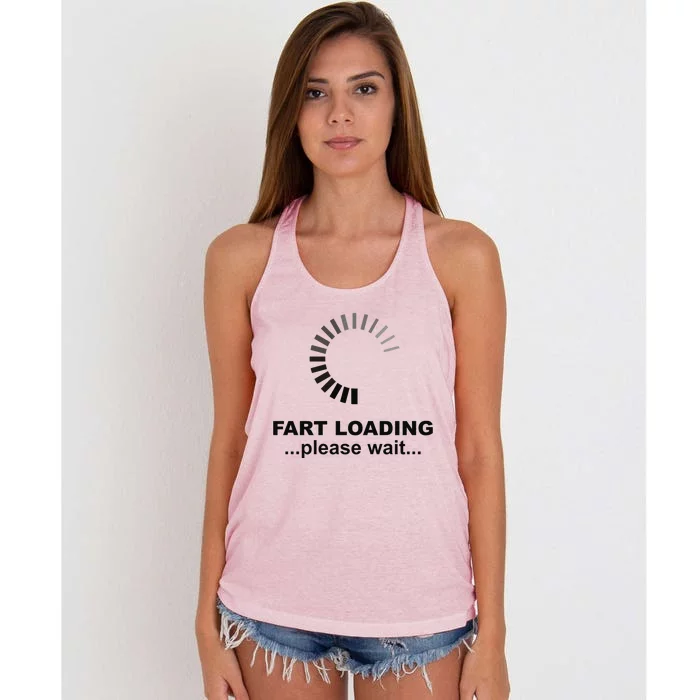 Fart Loading Women's Knotted Racerback Tank