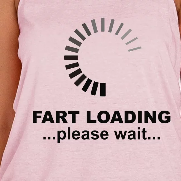 Fart Loading Women's Knotted Racerback Tank