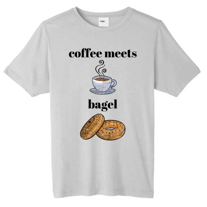 Food Lover Funny Coffee Meets Bagels Foodie Breakfast Design Gift ChromaSoft Performance T-Shirt