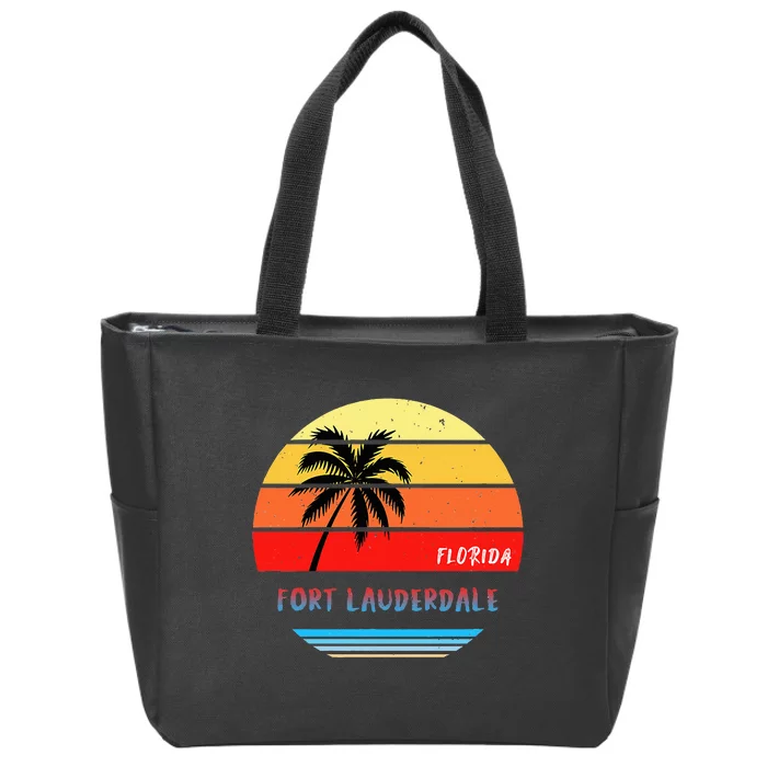 Fort Lauderdale Fort Lauderdale Florida Zip Tote Bag