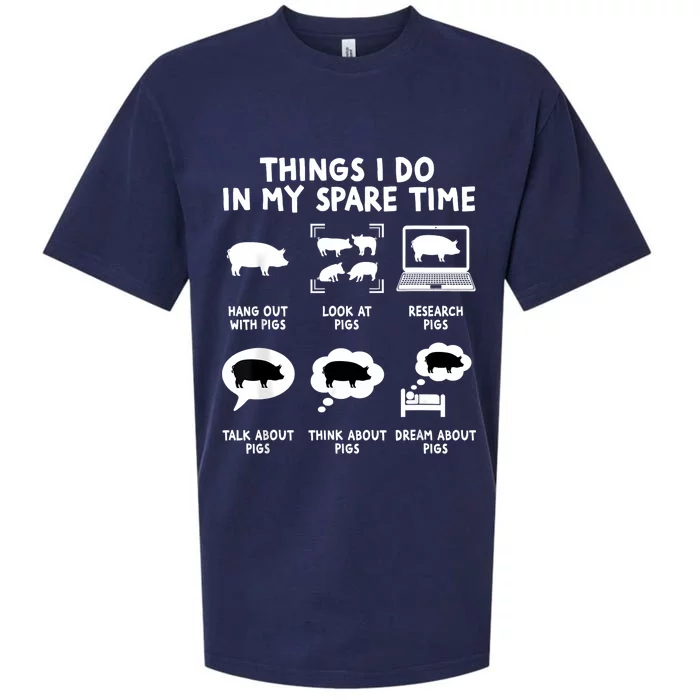 Farm Life Farming Pig Lover Fun Pig Owner And Animal Lover Sueded Cloud Jersey T-Shirt