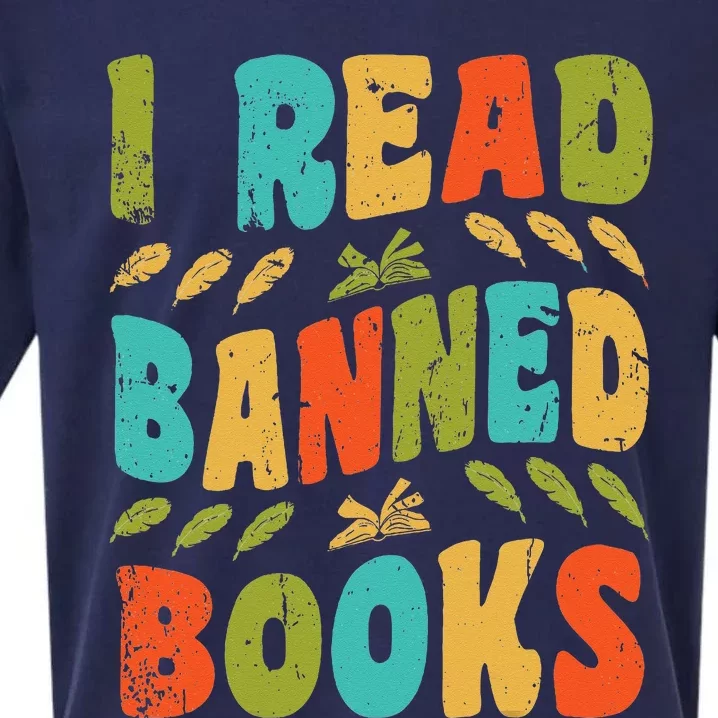 Funny Librarian Freedom Reader Grunge I Read Banned Books Sueded Cloud Jersey T-Shirt