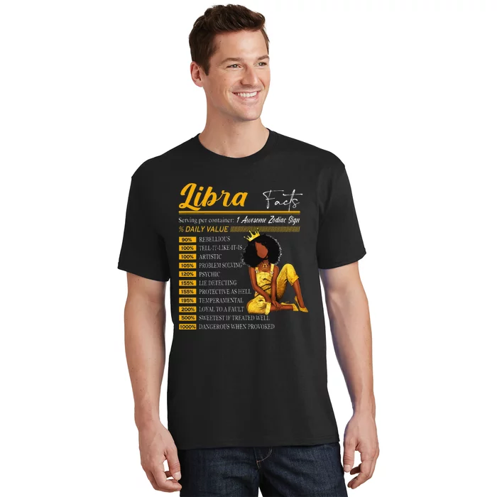 Funny Libra Facts Awesome Zodiac Sign Horoscope Birthday T-Shirt