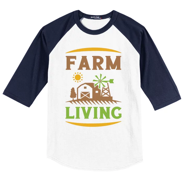 Farm Living Baseball Sleeve Shirt