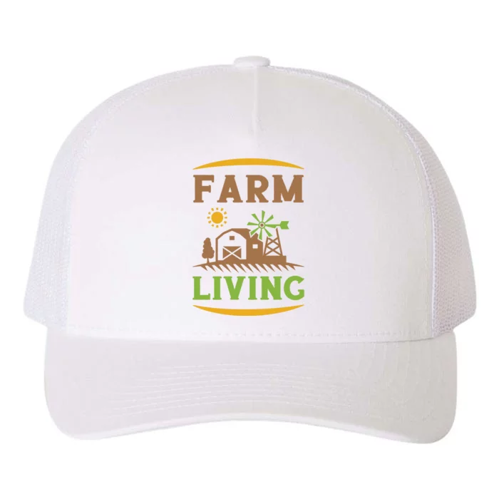 Farm Living Yupoong Adult 5-Panel Trucker Hat