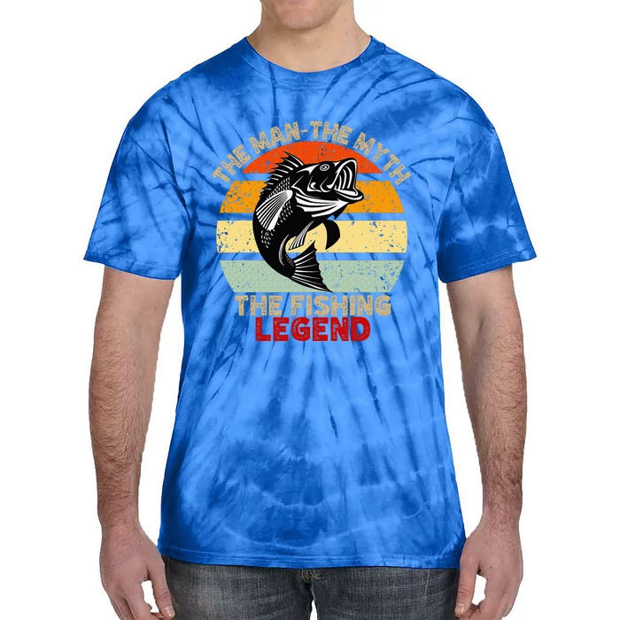 Fishing Legend Funny Freshwater Fish Lover Tie-Dye T-Shirt