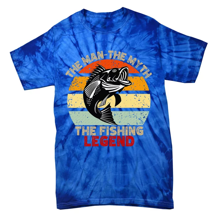 Fishing Legend Funny Freshwater Fish Lover Tie-Dye T-Shirt