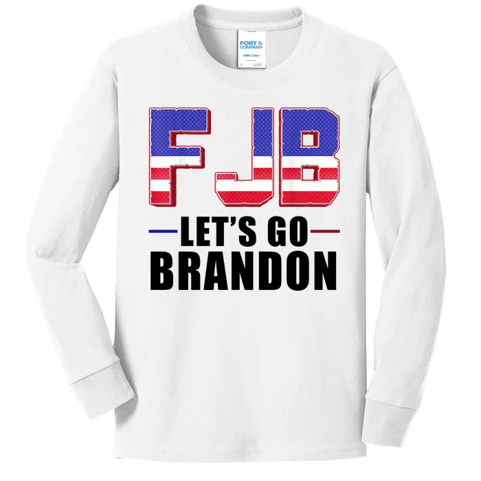 FJB Let's Go Brandon Kids Long Sleeve Shirt