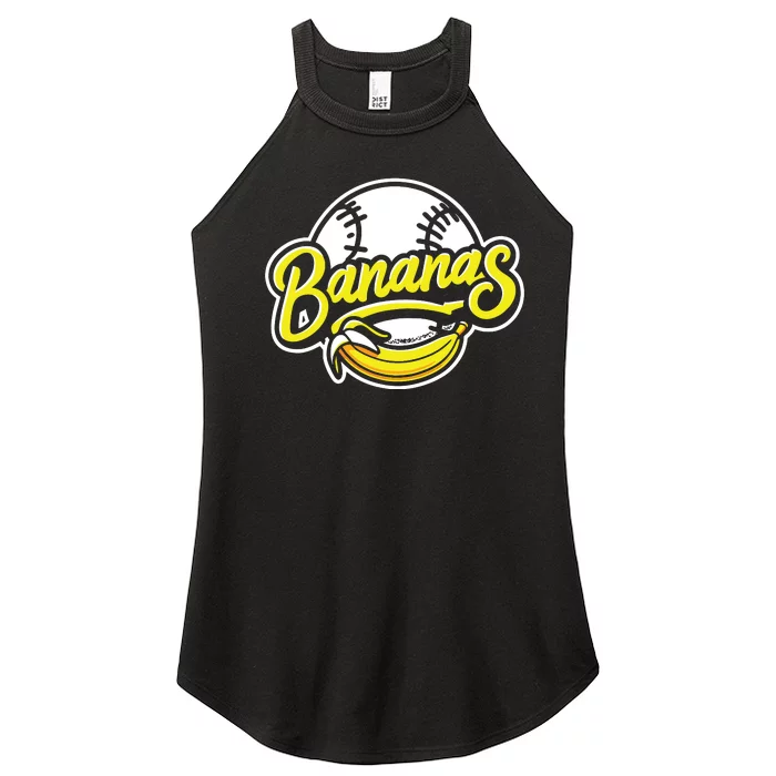 Funny Lets Go Bananas Women’s Perfect Tri Rocker Tank