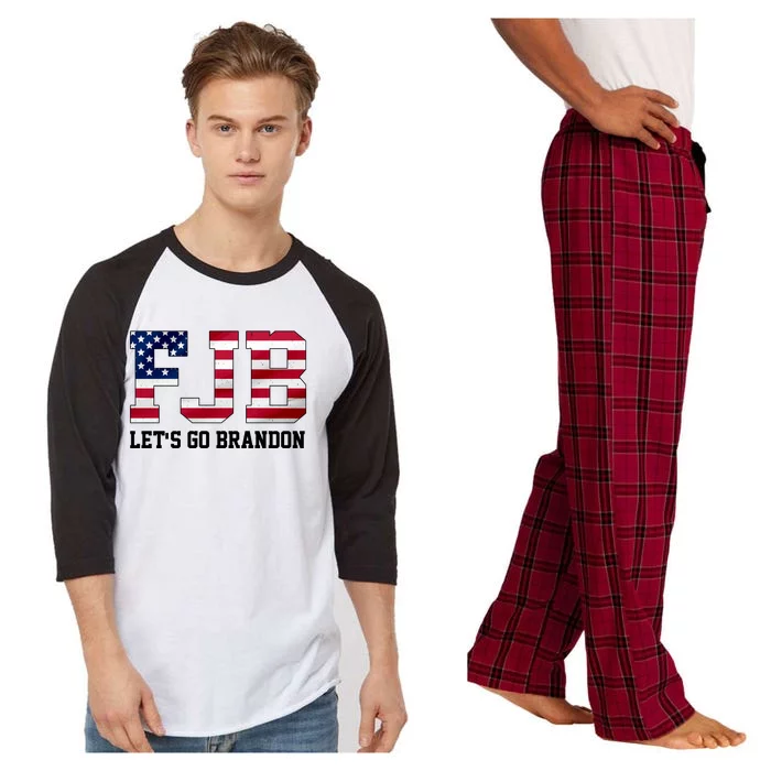 FJB Let's Go Brandon Biden Chant Funny Raglan Sleeve Pajama Set