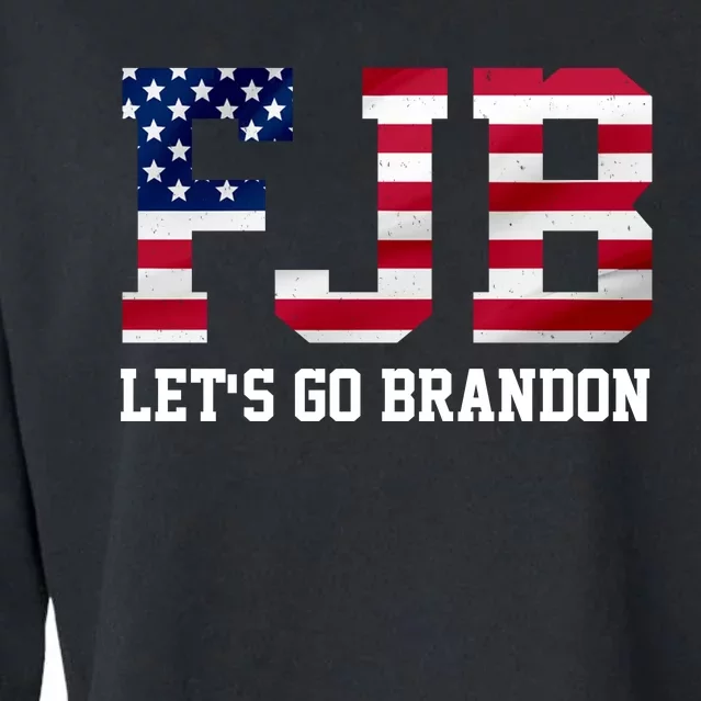 FJB Let's Go Brandon Biden Chant Funny Cropped Pullover Crew