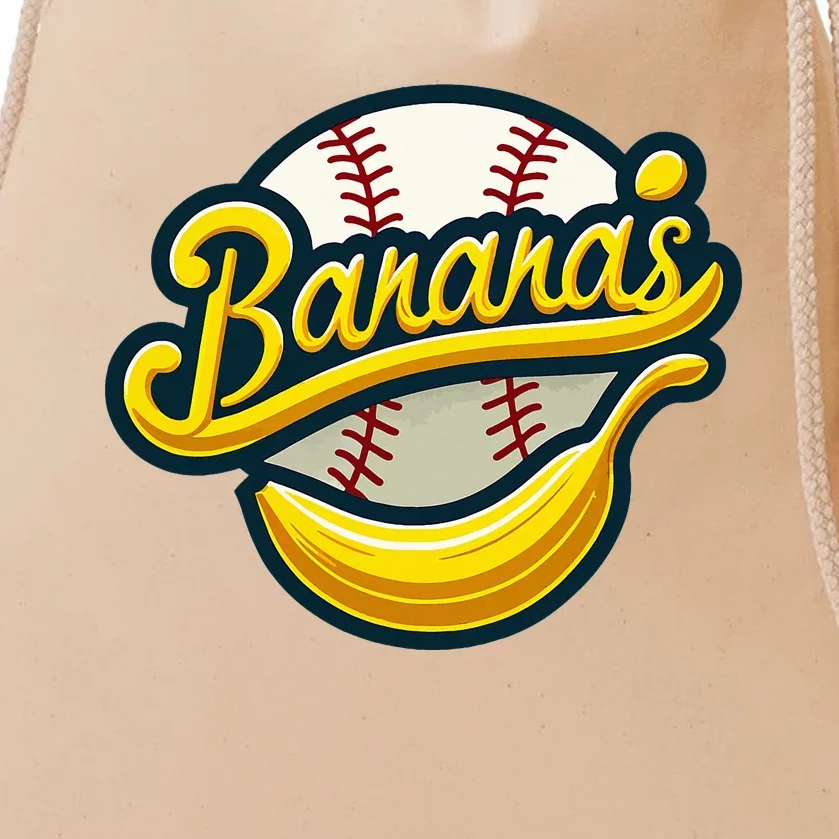 Funny LetS Go Bananas Drawstring Bag