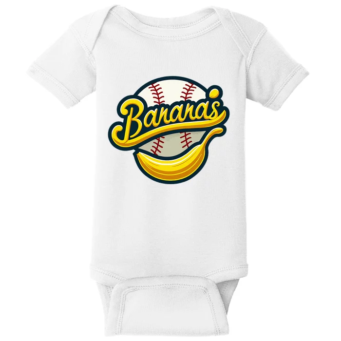 Funny LetS Go Bananas Baby Bodysuit