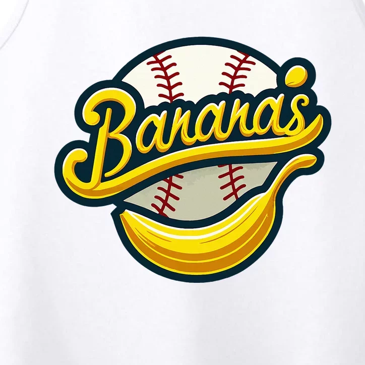 Funny LetS Go Bananas Performance Tank