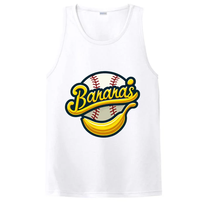 Funny LetS Go Bananas Performance Tank