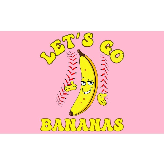 Funny Lets Go Bananas Cute Banana Bumper Sticker