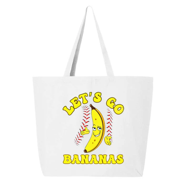 Funny Lets Go Bananas Cute Banana 25L Jumbo Tote