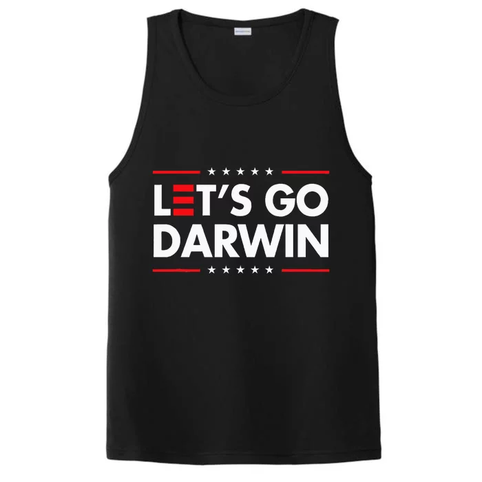 Funny LetS Go Darwin Charles Darwin Performance Tank