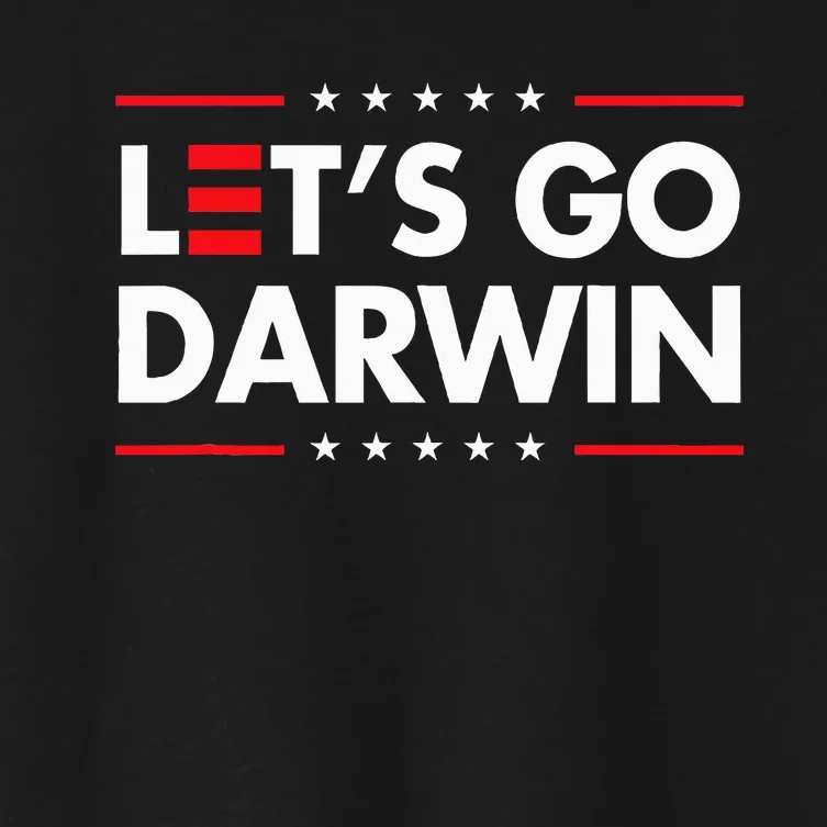 Funny LetS Go Darwin Charles Darwin Women's Crop Top Tee