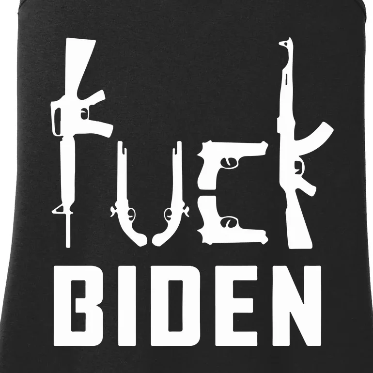 FJB Lets Go Brandon Anti Biden Fuck Biden Ladies Essential Tank