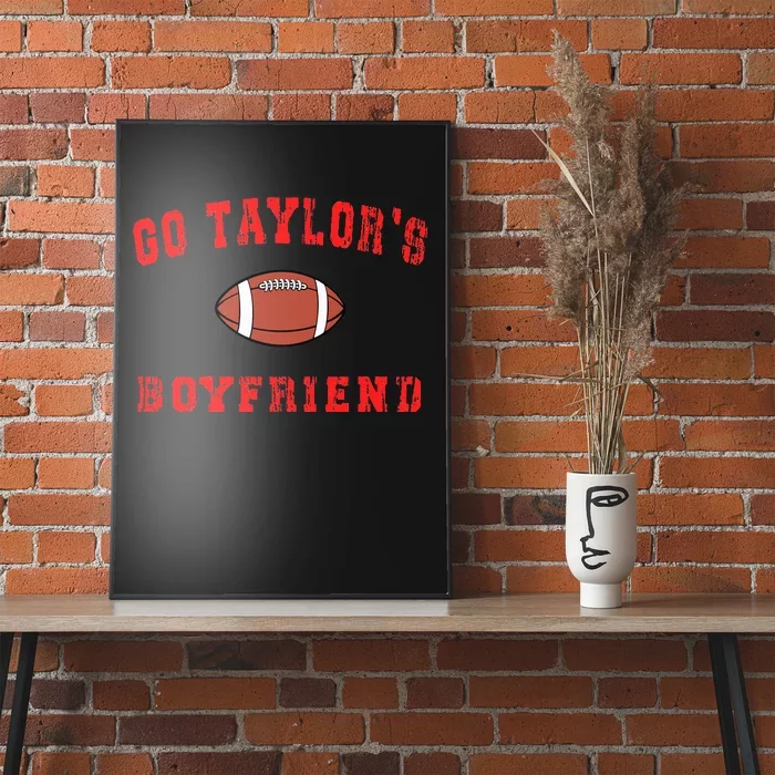 Football Love Go T.aylor's Personalized Name Design Poster