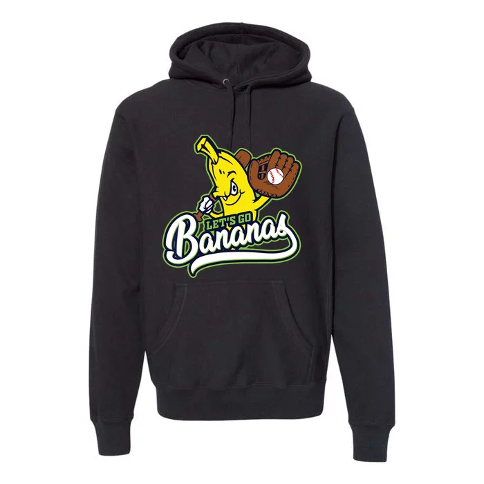 Funny Lets Go Bananas Cute Banana Premium Hoodie