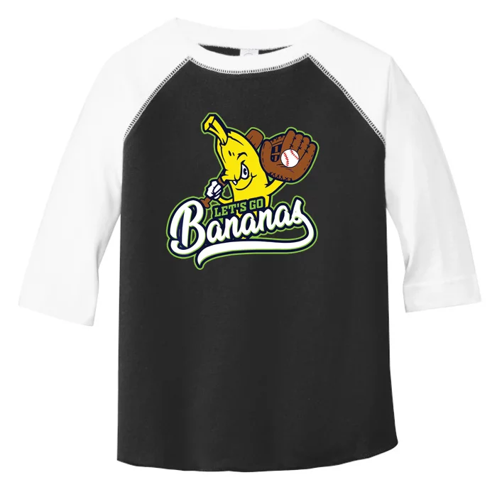 Funny Lets Go Bananas Cute Banana Toddler Fine Jersey T-Shirt