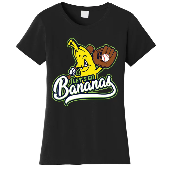 Funny Lets Go Bananas Cute Banana Women's T-Shirt