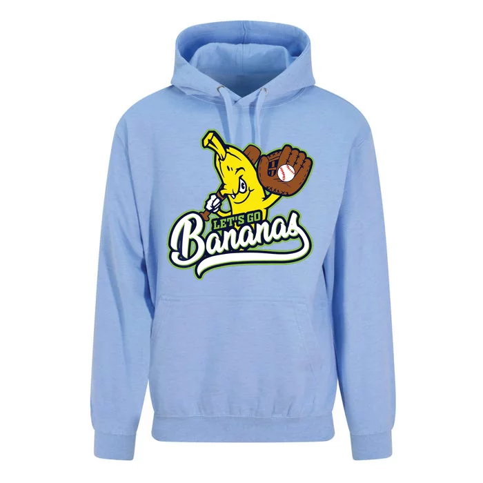 Funny Lets Go Bananas Cute Banana Unisex Surf Hoodie