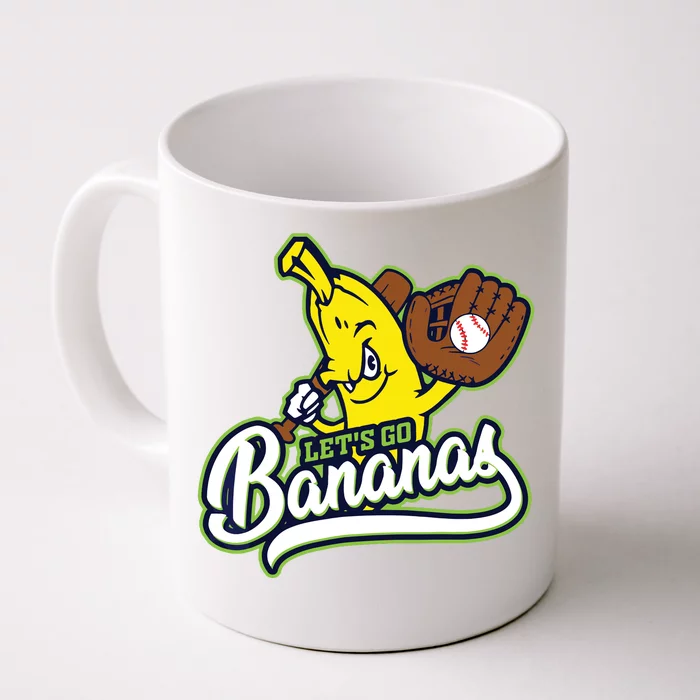 Funny Lets Go Bananas Cute Banana Front & Back Coffee Mug