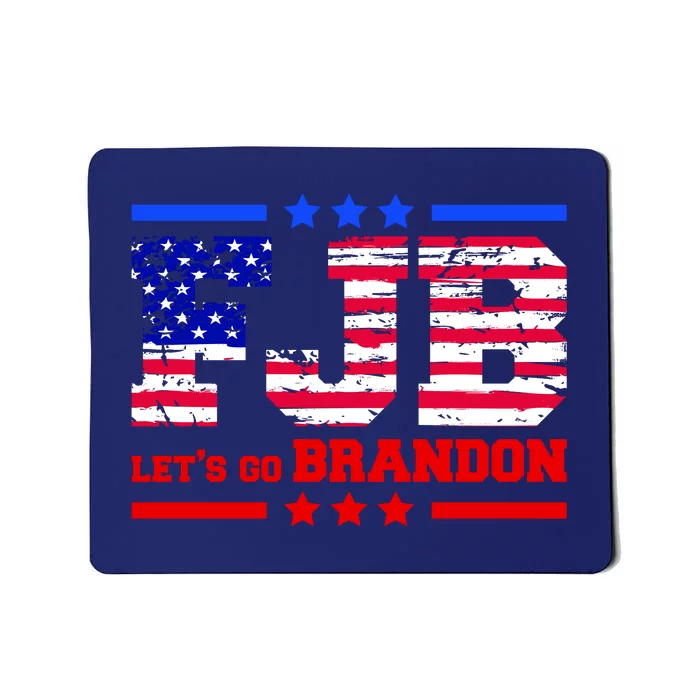 FBJ Lets Go Brandon USA Flag LGB United States Mousepad