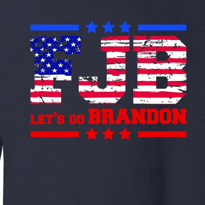 FBJ Lets Go Brandon USA Flag LGB United States Toddler Sweatshirt