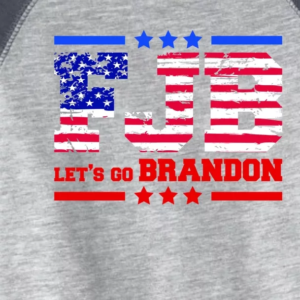 FBJ Lets Go Brandon USA Flag LGB United States Toddler Fine Jersey T-Shirt