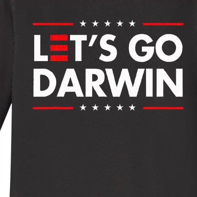 Funny LetS Go Darwin Charles Darwin Baby Long Sleeve Bodysuit