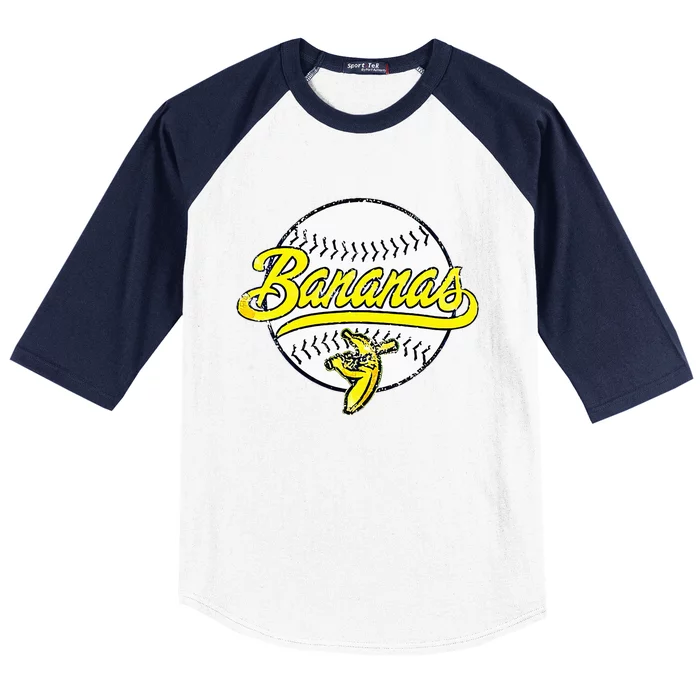 Funny LetS Go Bananas Baseball Sleeve Shirt