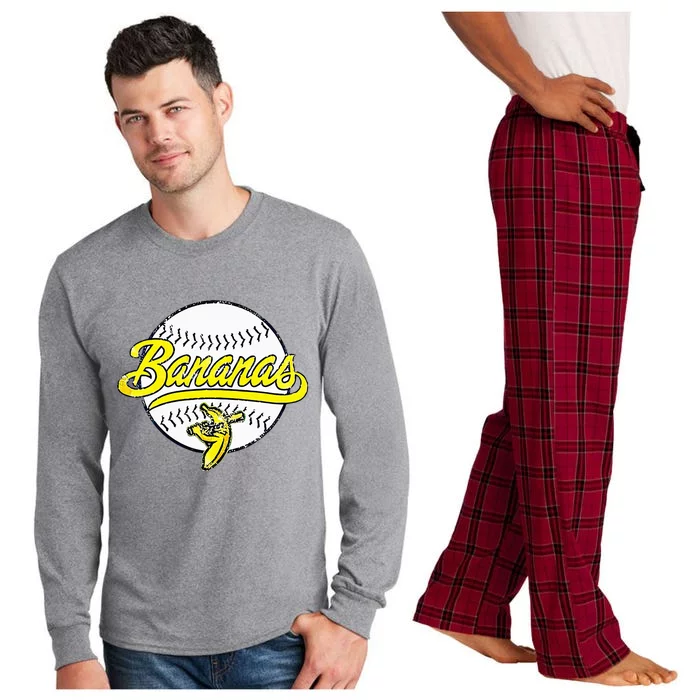 Funny LetS Go Bananas Long Sleeve Pajama Set