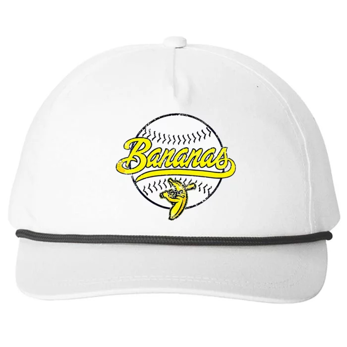 Funny LetS Go Bananas Snapback Five-Panel Rope Hat