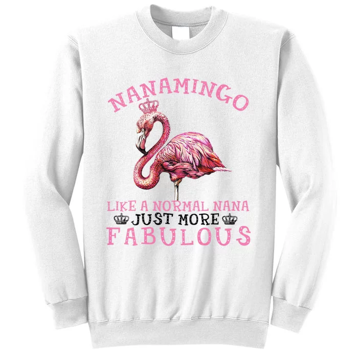 Flamingo Lover Grandma Mom Yayamingo Like A Normal Yaya Sweatshirt