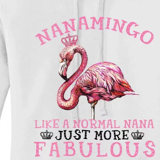 Flamingo Lover Grandma Mom Yayamingo Like A Normal Yaya Women's Pullover Hoodie