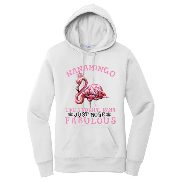 Flamingo Lover Grandma Mom Yayamingo Like A Normal Yaya Women's Pullover Hoodie