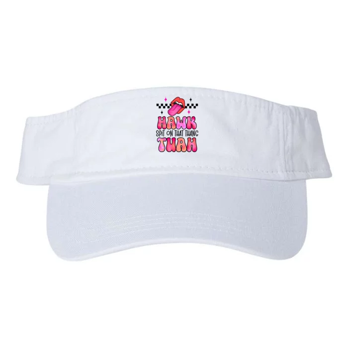 Funny Lips Groovy Hawk Tush Spit On That Thing Gift Valucap Bio-Washed Visor